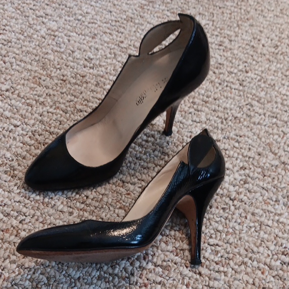 Furla Glossy Black Heels